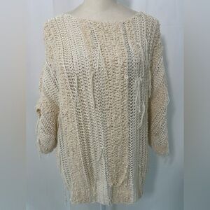 VTG 80s ANN WI Hand Made Knit Sweater